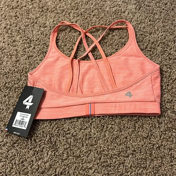 NWT Women's Coral Sports Bra - Picture 3 of 7